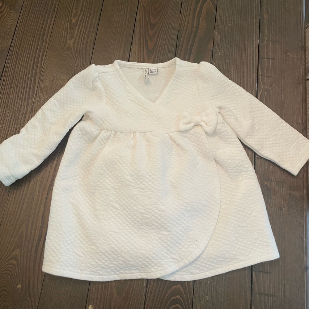 Janie and Jack White Baby Dress with diaper cover